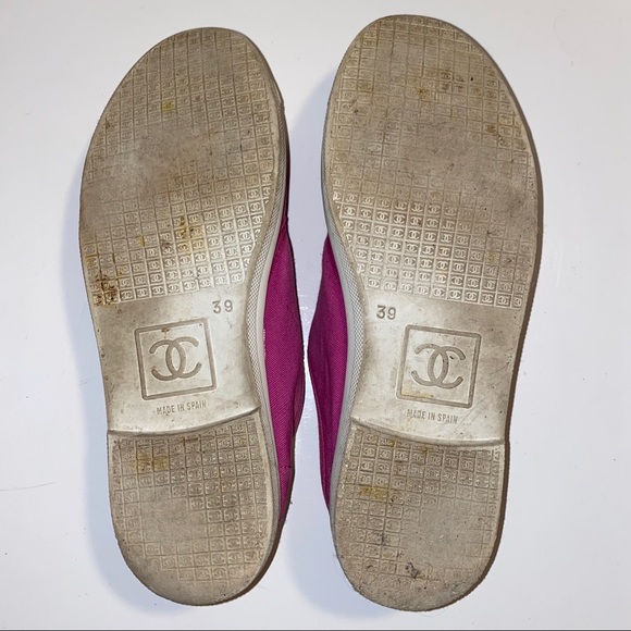 Chanel Fuchsia Magenta Pink cc Logo Sneakers - Picture 12 of 17